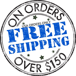 Free Shipping on All Orders Over 150 Dollars USD. 